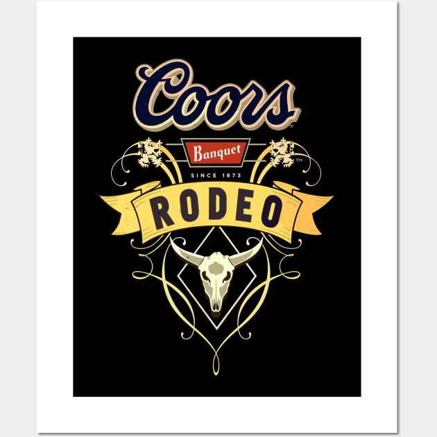 Coors Rodeo Banquet Beer Since 1873 Wall Art by slengekan
